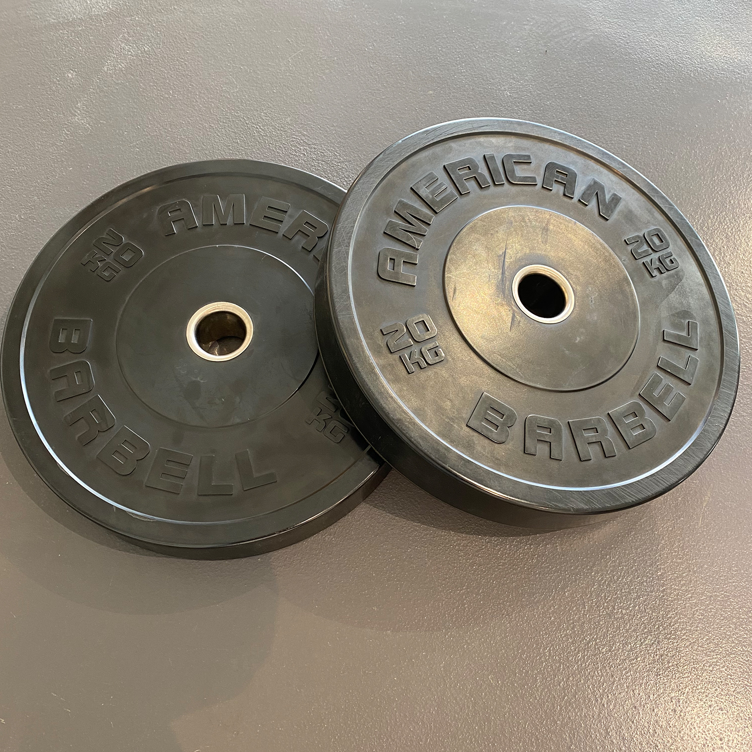 American Barbell Black Sport Bumper Plate 2 x 20 kg DEMO