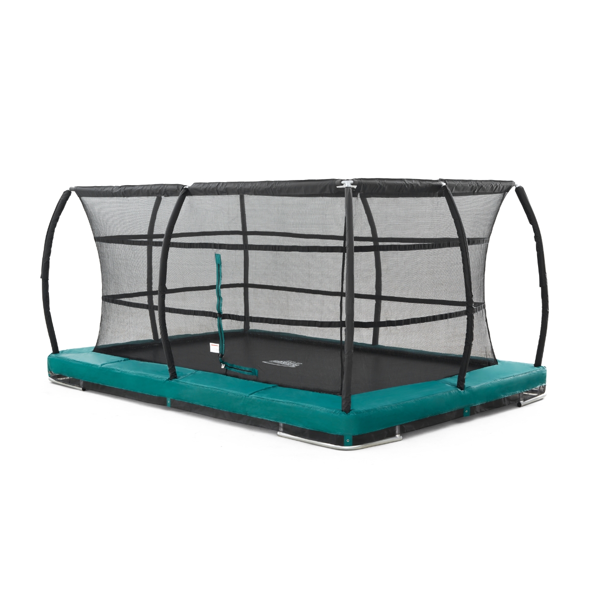 JumpMaster Inground Rectangular 460x305 trampolin med sikkerhedsnet