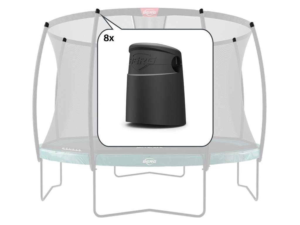 BERG Safety net Deluxe - Top Caps for Tenttube 8 stk.