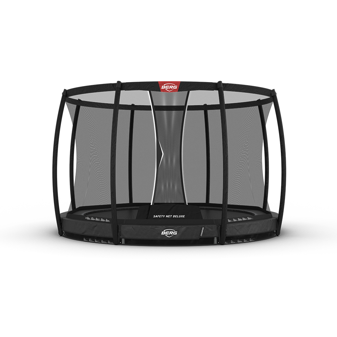 BERG Champion 330 InGround Grå inkl sikkerhedsnet Deluxe