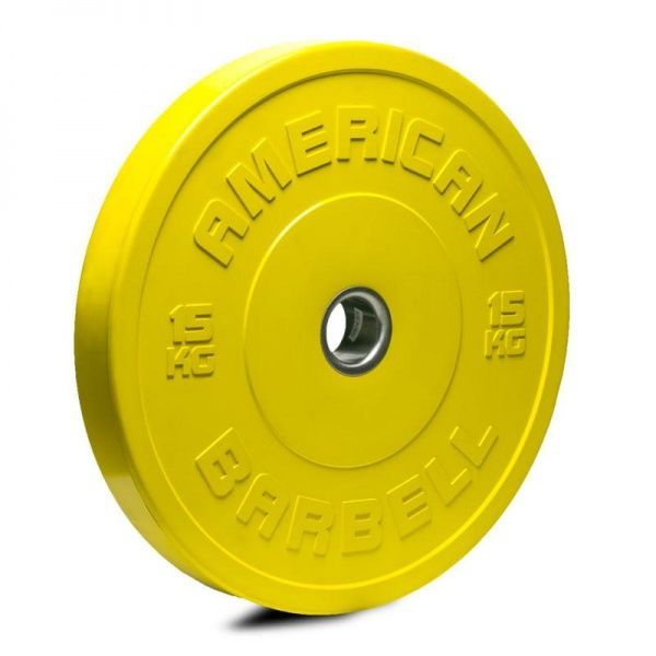 Billede af American Barbell Color Sport Bumper Plate 15 kg