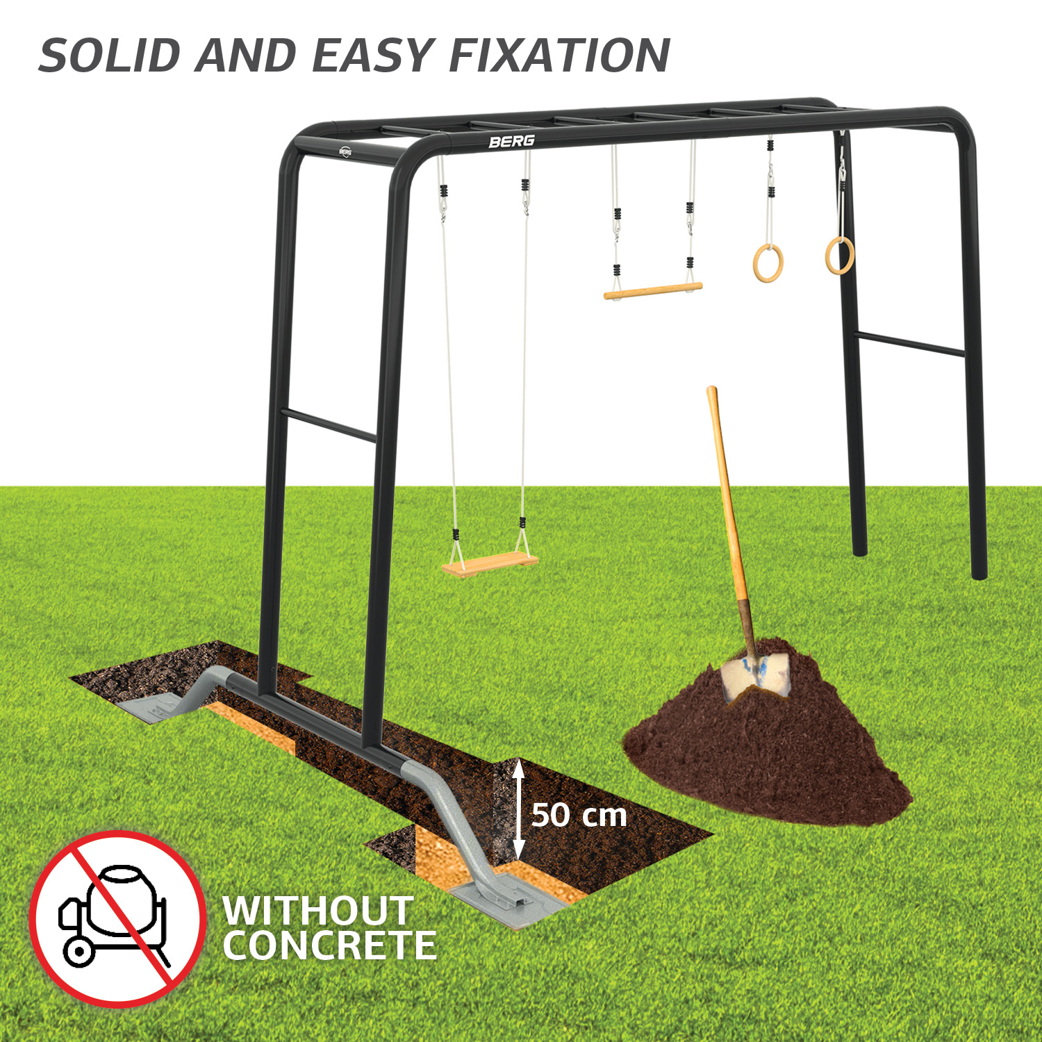 BERG Playbase TL Medium - Legestativ