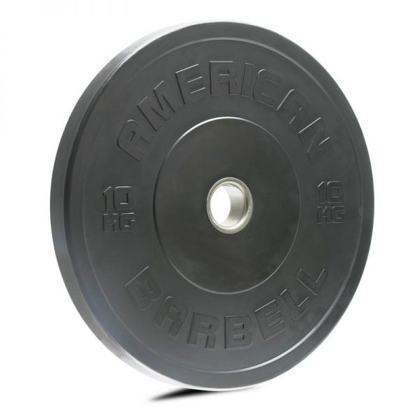 Brug American barbell Black Sport Bumper Plate 10 kg til en forbedret oplevelse