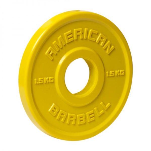 Brug American Barbell Urethane Fractional Bumper Plate 1,5 kg til en forbedret oplevelse