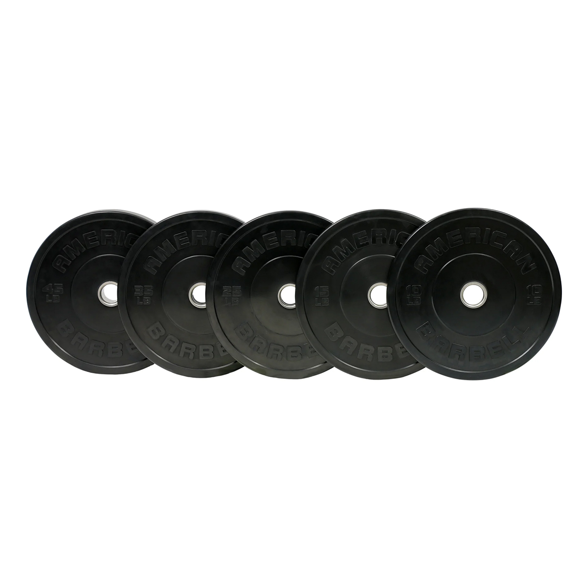 American Barbell Black Sport Bumper Plate 5 - 25 kg