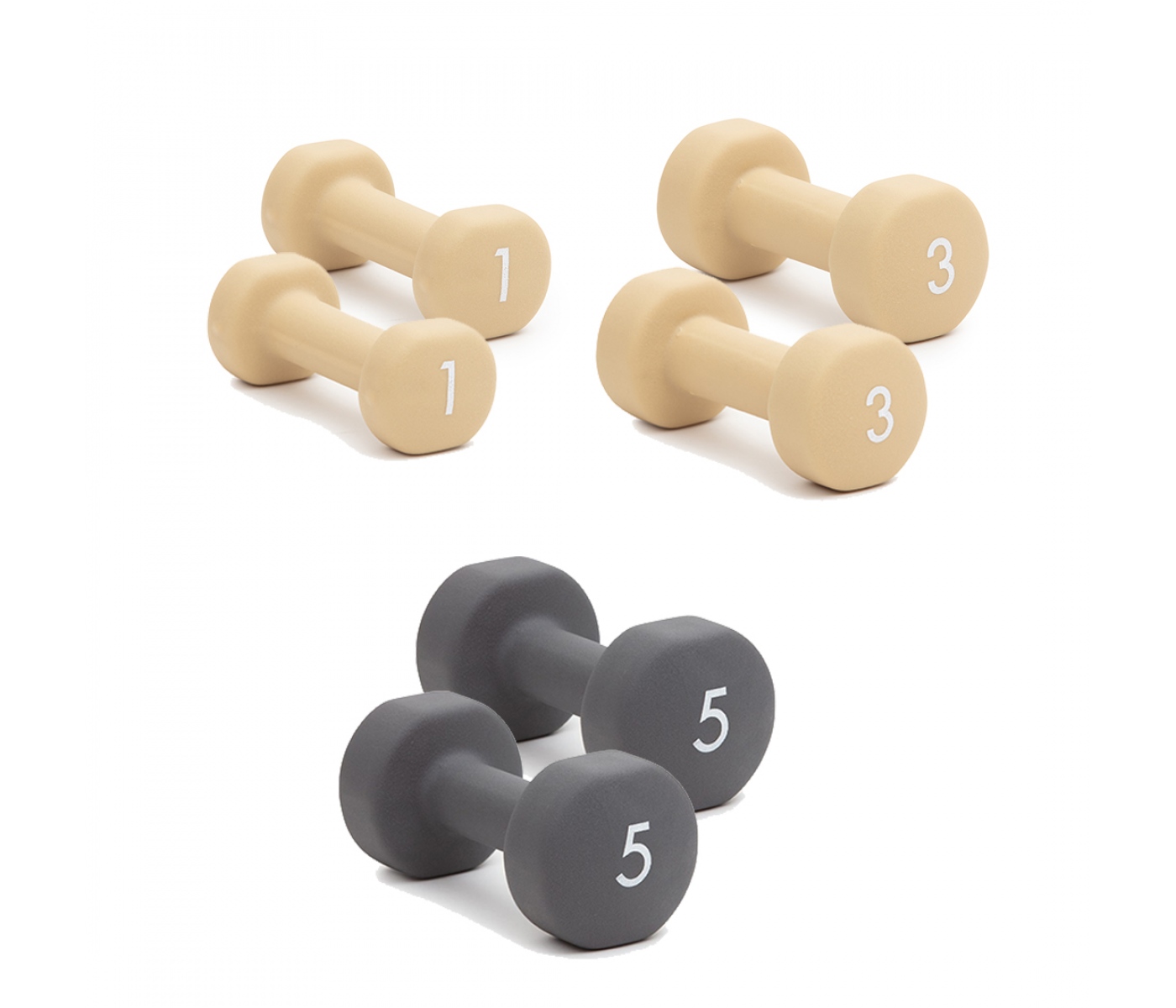 Abilica Dumbbell Pakke 1, 3 og 5 kg