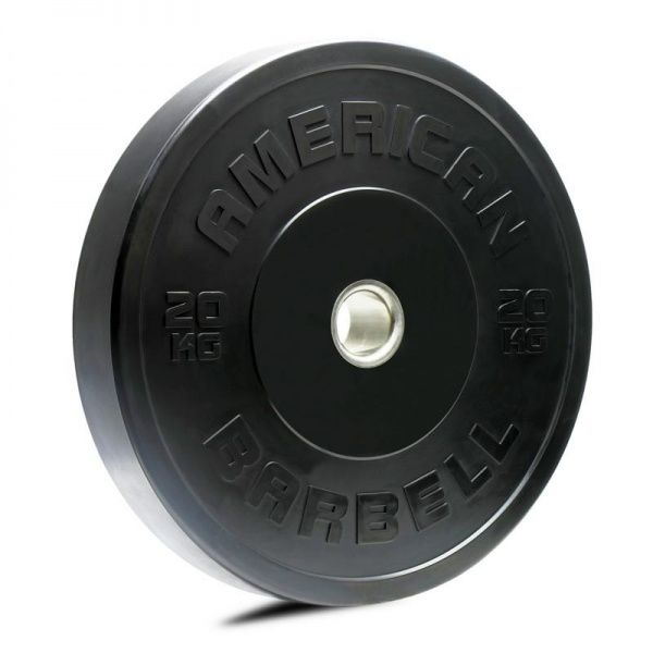 Brug American barbell Black Sport Bumper Plate 20 kg til en forbedret oplevelse